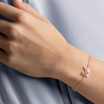 Swarovski Dazzling Swan Armband, mehrfarbig, rosé vergoldet - M5485877
