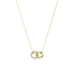Swarovski Dextera Collier, Verschlungener Reif, Weiss, Goldlegierungsschicht