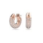  Swarovski Dextera Kreolen, weiss, rosé vergoldet