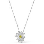 Swarovski Eternal Flower Halskette, gelb, rhodiniert - 5512662