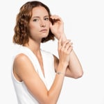 Swarovski Further bracelet, blue, rhodium plated - 5537123