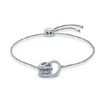 Swarovski Further bracelet, blue, rhodium plated - 5537123