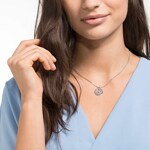 Swarovski Collier Further Circle, blanc, métal rhodié - 5499001