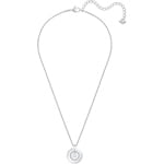 Swarovski Collier Further Circle, blanc, métal rhodié - 5499001