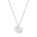 Swarovski Collier Further Circle, blanc, métal rhodié - 5499001