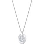 Swarovski Collier Further Circle, blanc, métal rhodié - 5499001
