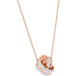 Swarovski Further necklace, white, pink gold plated - 5240525