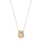 Swarovski Further necklace, white, pink gold plated - 5240525