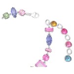 Swarovski Gema bracelet, Multicoloured, rhodium plated - 5613739
