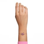 Swarovski Gema bracelet Mixed cuts, Flower, Pink, Rhodium plated - 5658396