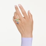 Swarovski Gema Cocktail Ring Multicolored gold-plated - M5746906