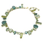 Swarovski Gema necklace green, Gold-tone plated - 5613735 