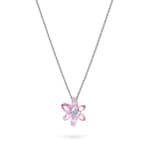 Swarovski Collier Gema Tailles variées, Fleur, Rose, Métal rhodié - 5662493