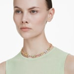 Swarovski Gema Tennis Collier Mehrfarbig vergoldet - 5714836