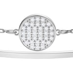 Swarovski Bracelet-jonc Ginger, blanc, métal rhodié - 5389044