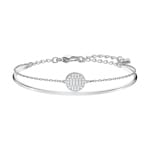 Swarovski Bracelet-jonc Ginger, blanc, métal rhodié - 5389044
