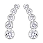 Swarovski Harley Earlobe Ohrringe, weiss, rhodiniert - 5528502