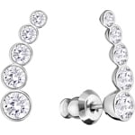 Swarovski Harley Earlobe Ohrringe, weiss, rhodiniert - 5528502