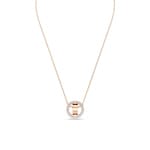 Swarovski Hollow necklace white, pink Gold-tone plated - 5636500