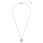 Swarovski Hyperbola necklace Heart, White, Rhodium plated - 5684386