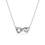 Swarovski Hyperbola Collier Pavé, Unendlichkeit, Weiss, Rhodiniert - 5687265