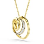 Swarovski Hyperbola Necklace Round gold-plated - 5740410