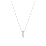 Swarovski Hyperbola Collier, Verschiedene Schliffe, Twist, Weiss, Rhodiniert - 5689723