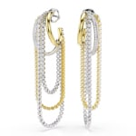 Swarovski Hyperbola Drop Earrings White Two-tone