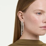 Swarovski Hyperbola Drop Earrings White Two-tone - 5749368
