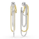Swarovski Hyperbola Drop Earrings White Two-tone - 5749368
