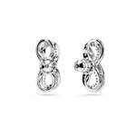 Swarovski Hyperbola Ohrstecker Unendlichkeit, Weiss, Rhodiniert - 5687269