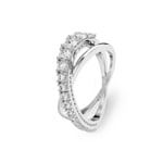 Swarovski Hyperbola Ring Mixed cuts Rhodium plated