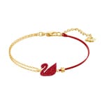 Swarovski Iconic Swan Armband, rot, vergoldet - 5465403
