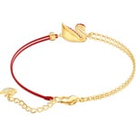 Swarovski Iconic Swan Armband, rot, vergoldet - 5465403
