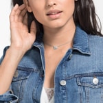 Swarovski Iconic Swan Halskette, mehrfarbig, rhodiniert - 5512094