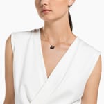 Swarovski Collier Iconic Swan, noir, métal doré rose - 5204134