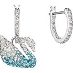 Swarovski Iconic Swan Kreolen, mehrfarbig, rhodiniert - 5512577