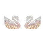 Swarovski Iconic Swan Ohrstecker, mehrfarbig, rhodiniert - 5215037