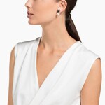 Swarovski Iconic Swan Ohrstecker mit Jackets, schwarz, rosé vergoldet - 5193949