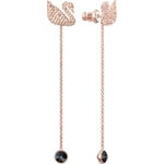 Swarovski Iconic Swan Ohrstecker, rosé vergoldet - 5373164