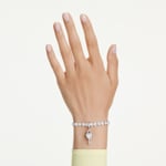 Swarovski Pendentif Charm Idyllia Cœur avec Clé rhodié - 5742957