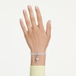 Swarovski Pendentif Charm Idyllia Cœur avec Clé rhodié - 5742957