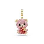 Swarovski Idyllia Charm Anhänger Teddy Rosa vergoldet - 5738357