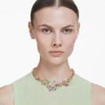 Swarovski Idyllia Necklace Flowers Multicolored gold-plated - 5709030