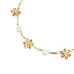 Swarovski Idyllia Necklace Crystal Pearl Flower Multicolored gold-plated - 5732388