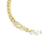Swarovski Idyllia Halskette Kristallperlen Weiss vergoldet - 5743993