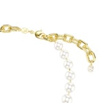 Swarovski Idyllia Halskette Kristallperlen Weiss vergoldet - 5743993