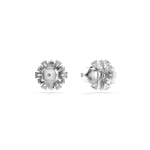 Swarovski Clous d'oreilles Idyllia, Tailles variées, Flocon de neige, Blanches, Métal rhodié - 5691483