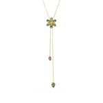 Swarovski Idyllia Y-Necklace Flower Multicolored gold-plated