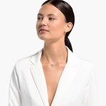 Swarovski Infinity Double Heart necklace, white, Metallmix - 5518868